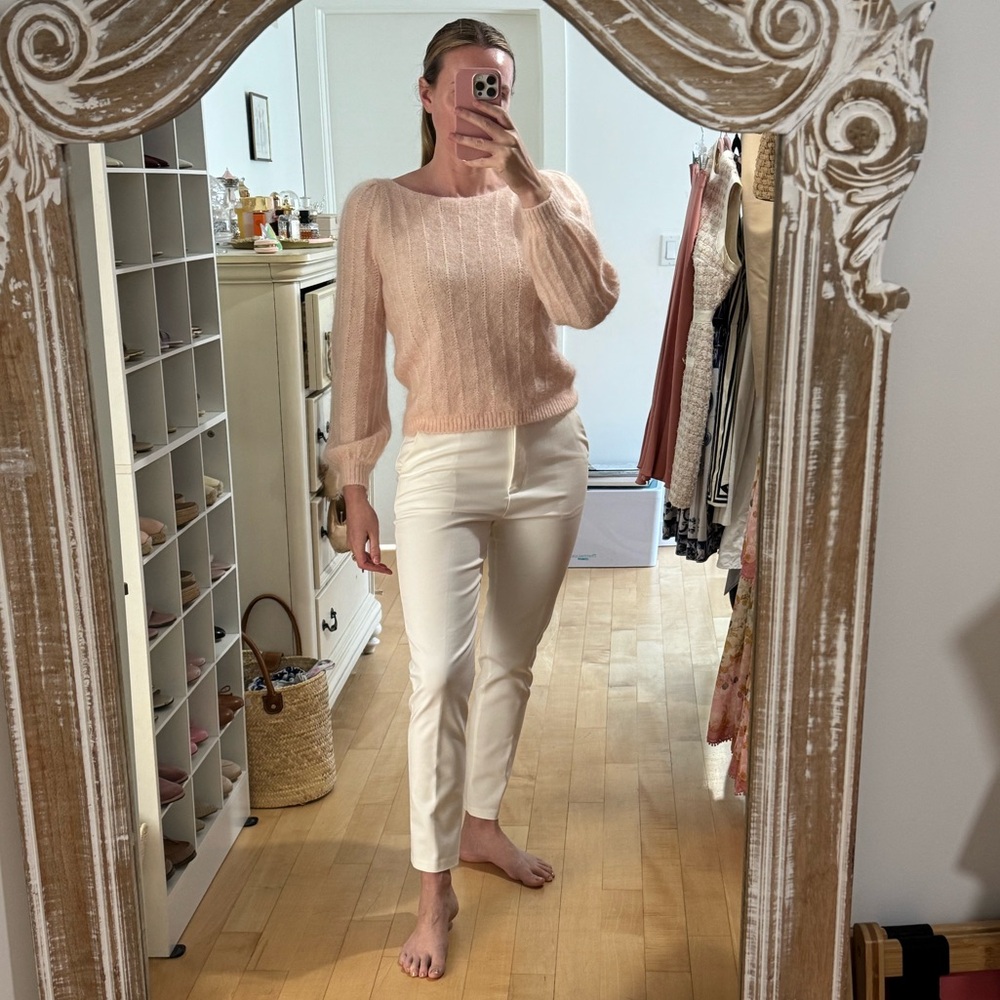 Karen Millen White Slim Trousers